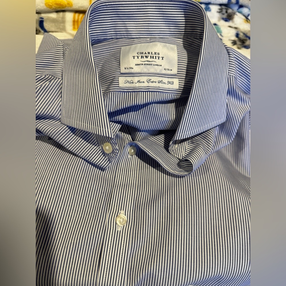 Charles Tyrwhitt Jeremy Street London 16 1/2 x 33 Extra Slim Fit French cuff
